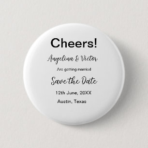Modern Save the Date schlicht und elegant Button