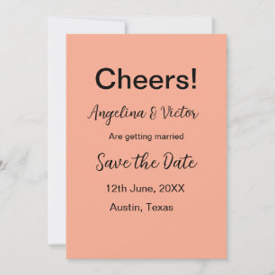 Modern Save the Date schlicht und elegant Einladung