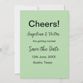 Modern Save the Date schlicht und elegant Einladung