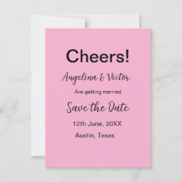 Modern Save the Date schlicht und elegant Postkarte