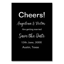 Modern Save the Date schlicht und elegant