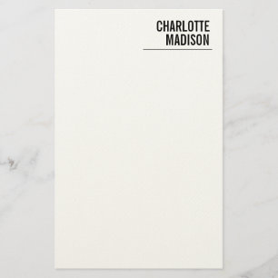 Modern, schlicht, trendy, minimalist briefpapier