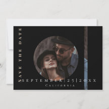 Modern schlichte Flachbild-Save the Date-Karte