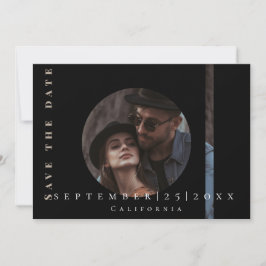 Modern schlichte Flachbild-Save the Date-Karte Save The Date