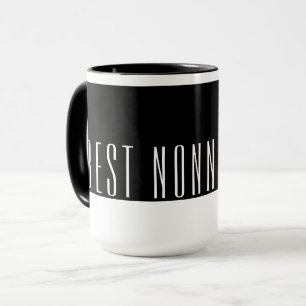 Modern Schwarz-Weiß-Bester NONNO Aller Zeiten  Tasse