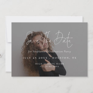 Modern Script 2025 Foto Overlay Abschluss Save The Date