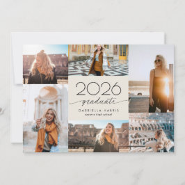 Modern Script 2026 Abschlussfeier Einladung
