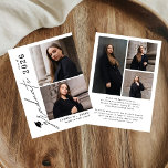 Modern Script 5 Photo Graduation Announcement Einladung<br><div class="desc">Celebrate your graduate’s milestone with this Modern Script 5 Photo Graduation Announcement, designed to beautifully showcase seven favorite photos in a clean, modern layout. Featuring elegant flowing script paired with minimalist typography, this personalized announcement highlights special memories while sharing the exciting news with family and friends. Perfect for high school...</div>