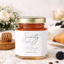 Modern Script 70 and Fabulous 70th Birthday Party 