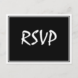 Modern Script Black UAWG Postcard Postkarte