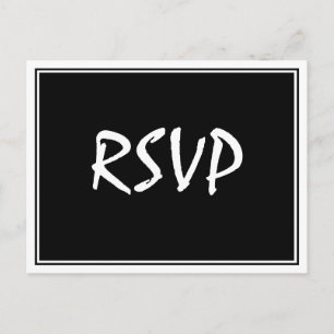 Modern Script Black UAWG Postcard Postkarte