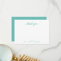 Modern Script Calligraphy Pastel Green Vielen Dank