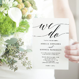 Modern Script EDITABLE COLOR Wedding Invite MSC Dankeskarte