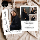 Modern Script Graduate 4 Photo Graduation Einladung<br><div class="desc">Celebrate your graduate’s milestone with this Modern Script 4 Photo Graduation Announcement, designed to beautifully showcase seven favorite photos in a clean, modern layout. Featuring elegant flowing script paired with minimalist typography, this personalized announcement highlights special memories while sharing the exciting news with family and friends. Perfect for high school...</div>