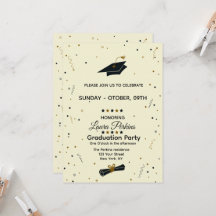 Modern Script Graduate Invitation