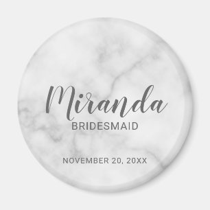 Modern Script Personalisiert Bridesmaid Magnet