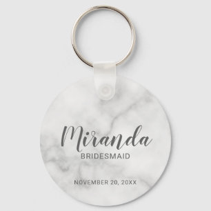 Modern Script Personalisiert Bridesmaid Schlüsselanhänger