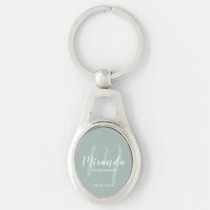 Modern Script Personalisiert Bridesmaid Schlüsselanhänger