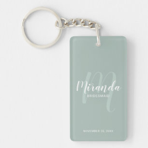 Modern Script Personalisiert Bridesmaid Schlüsselanhänger