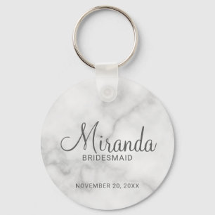 Modern Script Personalisiert Bridesmaid Schlüsselanhänger