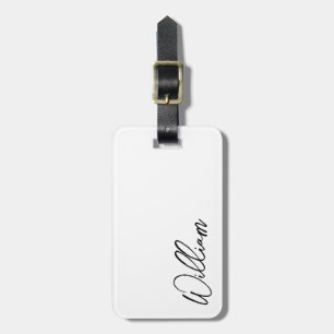 Modern Script Personalisiert Name Gepäckanhänger