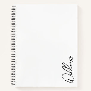 Modern Script Personalisiert Name Notizbuch