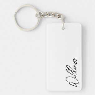 Modern Script Personalisiert Name Schlüsselanhänger