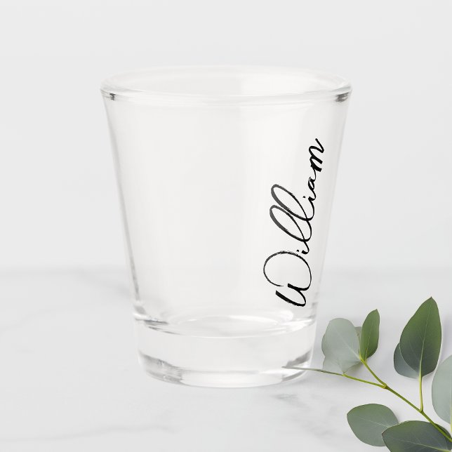 Modern Script Personalisiert Name Schnapsglas (Von Creator hochgeladen)