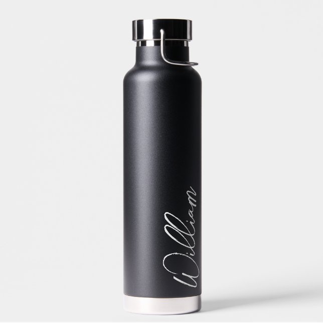 Modern Script Personalisiert Name Trinkflasche (Links)
