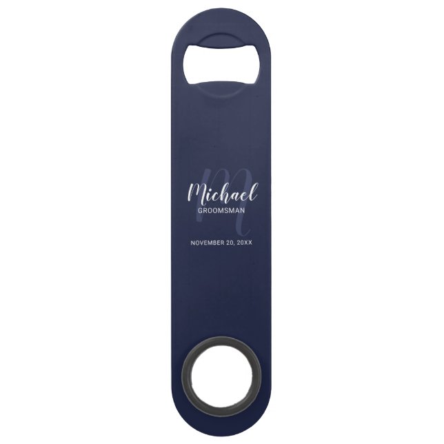 Modern Script Personalized Groomsmen (Devant)