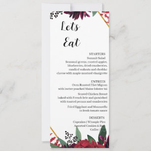 Modern Set 4 Menu Karte