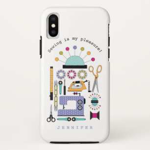 Modern Sewing Supplies and Tools Pattern Case-Mate iPhone Hülle