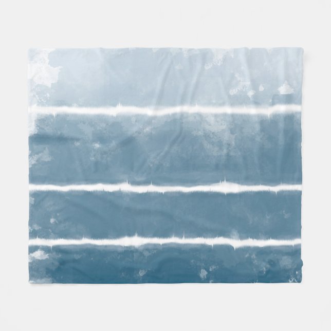 Modern Shibori Ombre Retro Gefärbte Krawatte Hippi Fleecedecke (Vorderseite (Horizontal))
