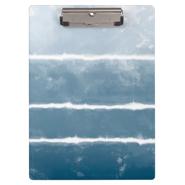 Modern Shibori Ombre Retro Gefärbte Krawatte Hippi Klemmbrett (Vorderseite)