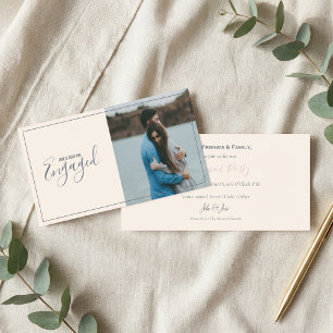 Modern Sie Ihr eigenes Foto, Verlobung Ankündigung