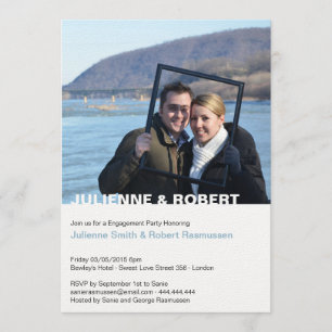 Modern Sie Ihre eigene Foto-Engagement-Partei Einladung