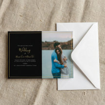 Modern Sie Ihre eigene Hochzeitskarte für Fotos.