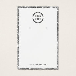 Modern silberner Glitzer mit individueller Ohrmark