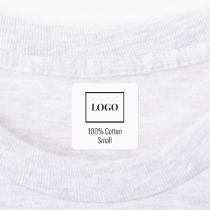 Modern Simple Add Company Logo Fashion Apparel Etiketten