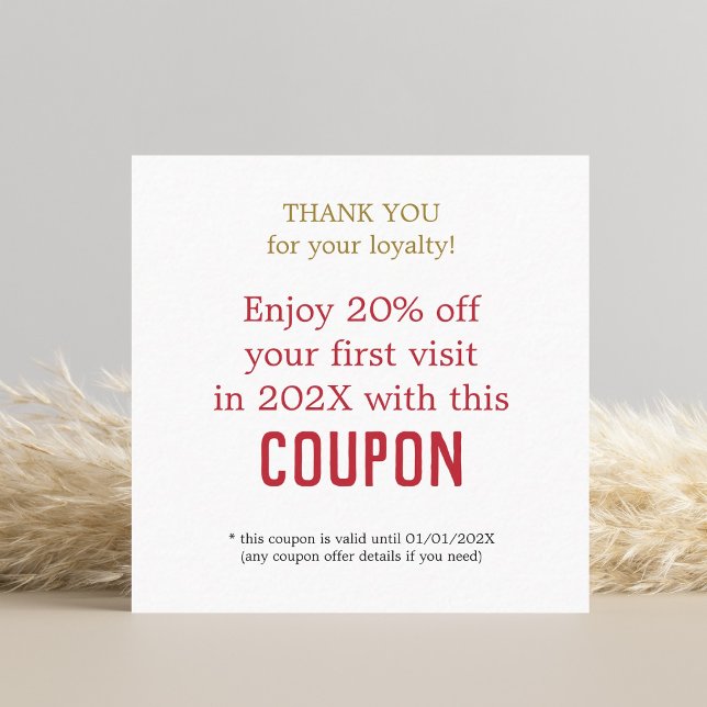 Modern Simple Beauty Salon Danke Coupon (Von Creator hochgeladen)