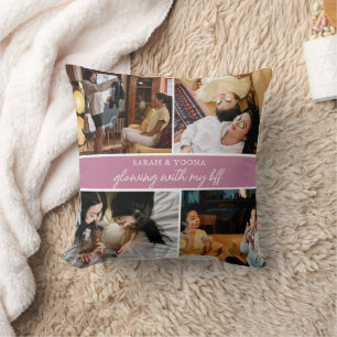 Modern Simple Bestfriends 4 Foto Trendy Niedlich P Kissen