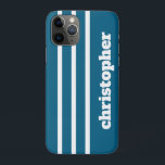 Modern Simple Blue Pool Monogram Name Case-Mate iPhone Hülle<br><div class="desc">Elevate your phone with this modern simple monogram case, designed with a clean minimalist layout and fully customizable initials. Perfect for those who love timeless style, this sleek phone cover offers a personalized touch while keeping your device protected. Ideal for everyday use, gifting, or anyone searching for a chic custom...</div>