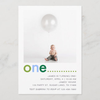 Modern Simple Boys Einladung zum Geburtstag
