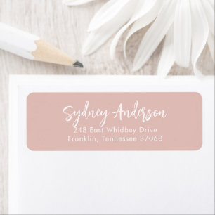 Modern Simple Calligraphy Return Address
