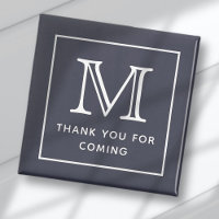 Modern Simple Chic Monogram Vielen Dank für Ihr Ko