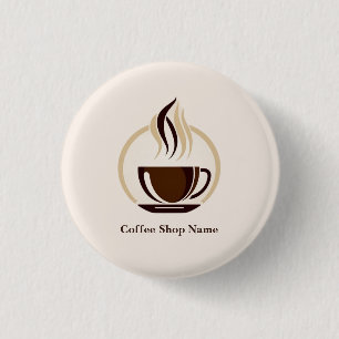 Modern Simple Coffee Shop beruflich Button