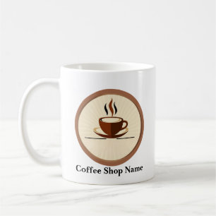 Modern Simple Coffee Shop beruflich Kaffeetasse