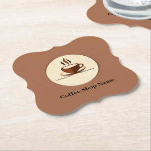 Modern Simple Coffee Shop beruflich Untersetzer