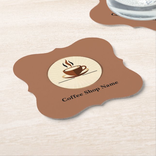 Modern Simple Coffee Shop beruflich Untersetzer (angewinkelt)