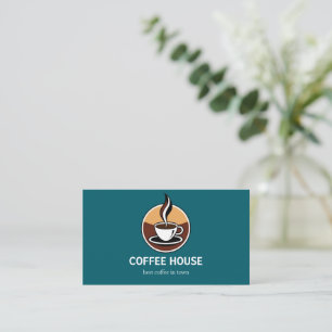 Modern Simple Coffee Shop Visitenkarte